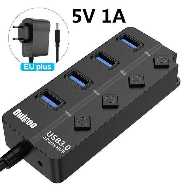 4 ports EU Plug 1A