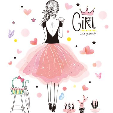 Girl sticker 3