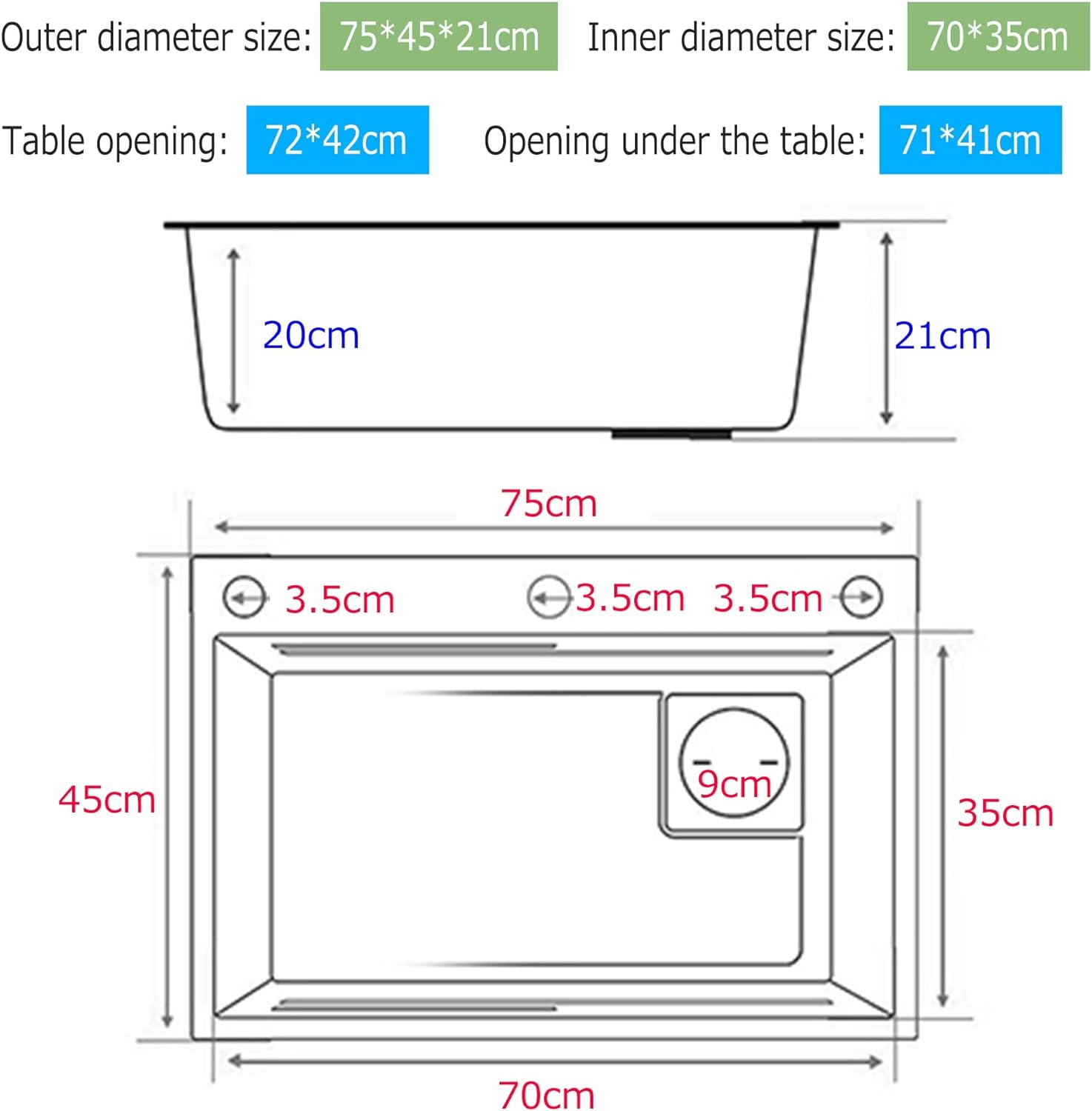 75*45*21cm