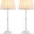 White + White Lampshde (2 Pack)