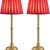 Bronze + Red Lampshde (2 Pack)