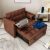 Dark Brown Pu 2 Seater