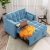 Blue Vevlet 2 Seater